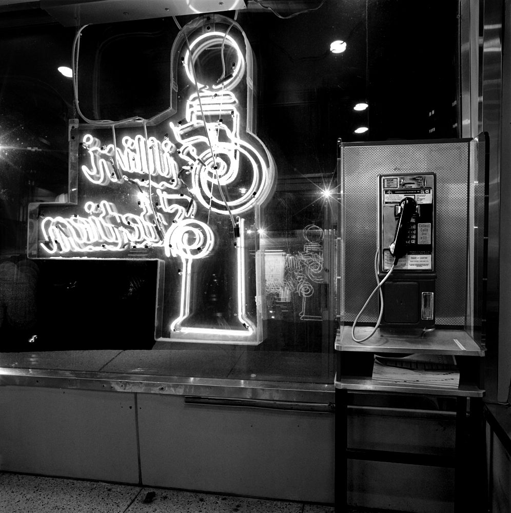 Massachusetts, Hadley Diner, (Johnny's roadside), 2009, from the phone booth series